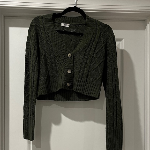 Ardene Tops - Ardene Forest Green Knit Cardigan
